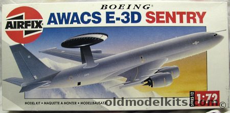Airfix 1/72 Boeing AWACS E-3D or E-3F Sentry - (707) RAF or French Air Force, 12004 plastic model kit